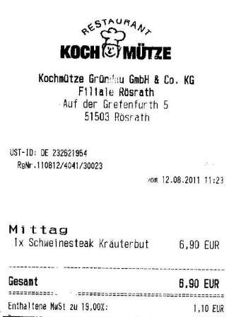 cpdg Höffner Kochmütze Restaurant
